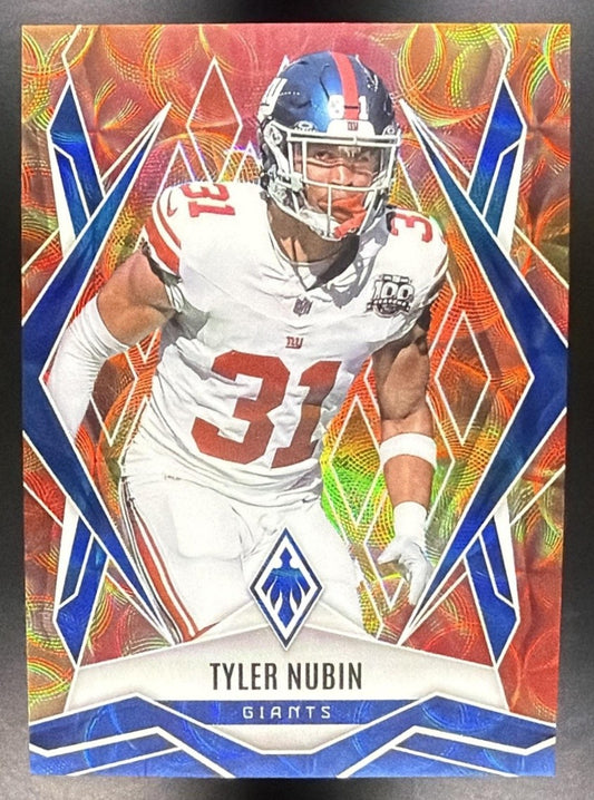 TYLER NUBIN 2025 PANINI PHOENIX FACTORY SET #63 FIREBURST /350 GIANTS