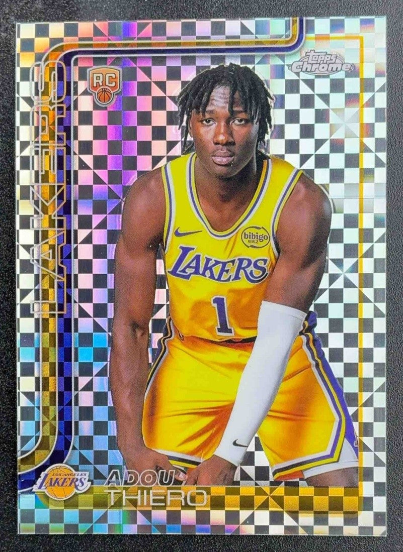 ADOU THIERO 2025-26 TOPPS CHROME #286 X-FRACTOR RC LAKERS