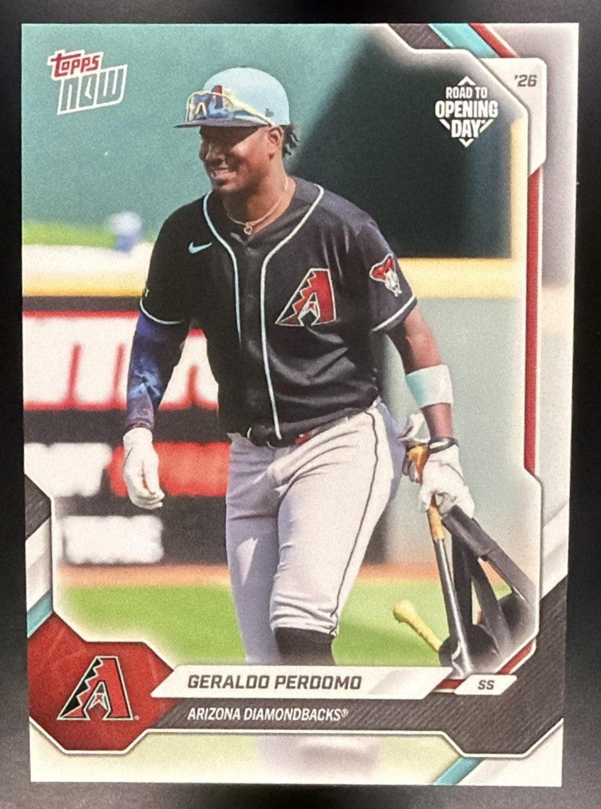 GERALDO PERDOMO 2026 TOPPS NOW ROAD TO OPENING DAY #OD-258 DIAMONDBACKS