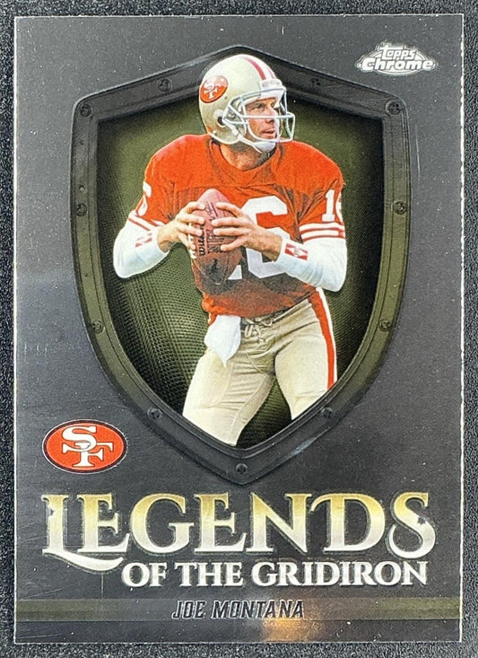 JOE MONTANA 2025 TOPPS CHROME #LOG-8 LEGENDS OF THE GRIDIRON 49ERS