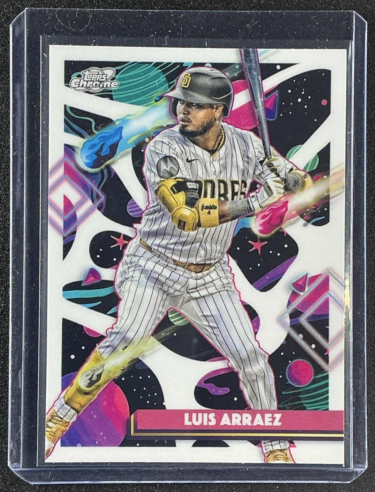 LUIS ARRAEZ 2025 TOPPS COSMIC CHROME #54 WHITE HOLE REFRACTOR PADRES