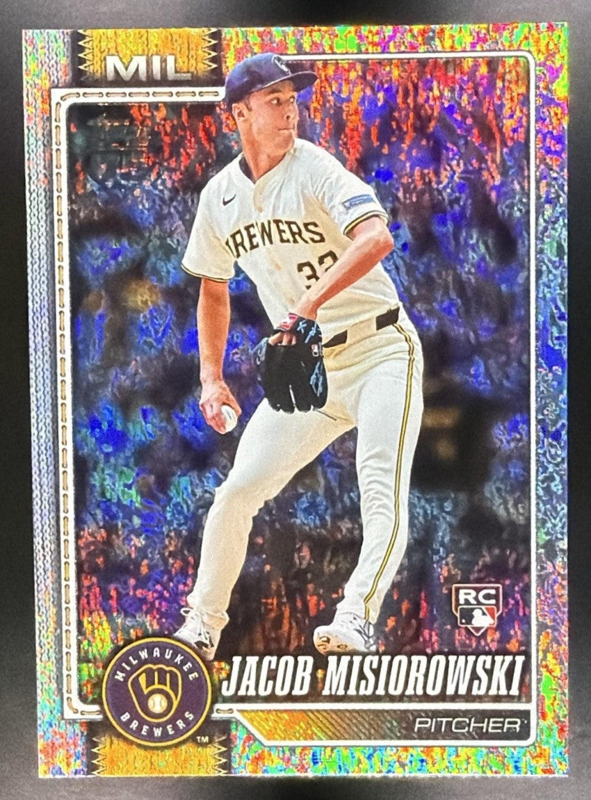 JACOB MISIOROWSKI 2026 TOPPS SERIES 1 #10 Silver Confetti RC BREWERS