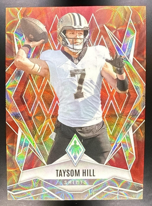 TAYSOM HILL 2025 PANINI PHOENIX #51 FIRE BURST PRIZM /350 SAINTS