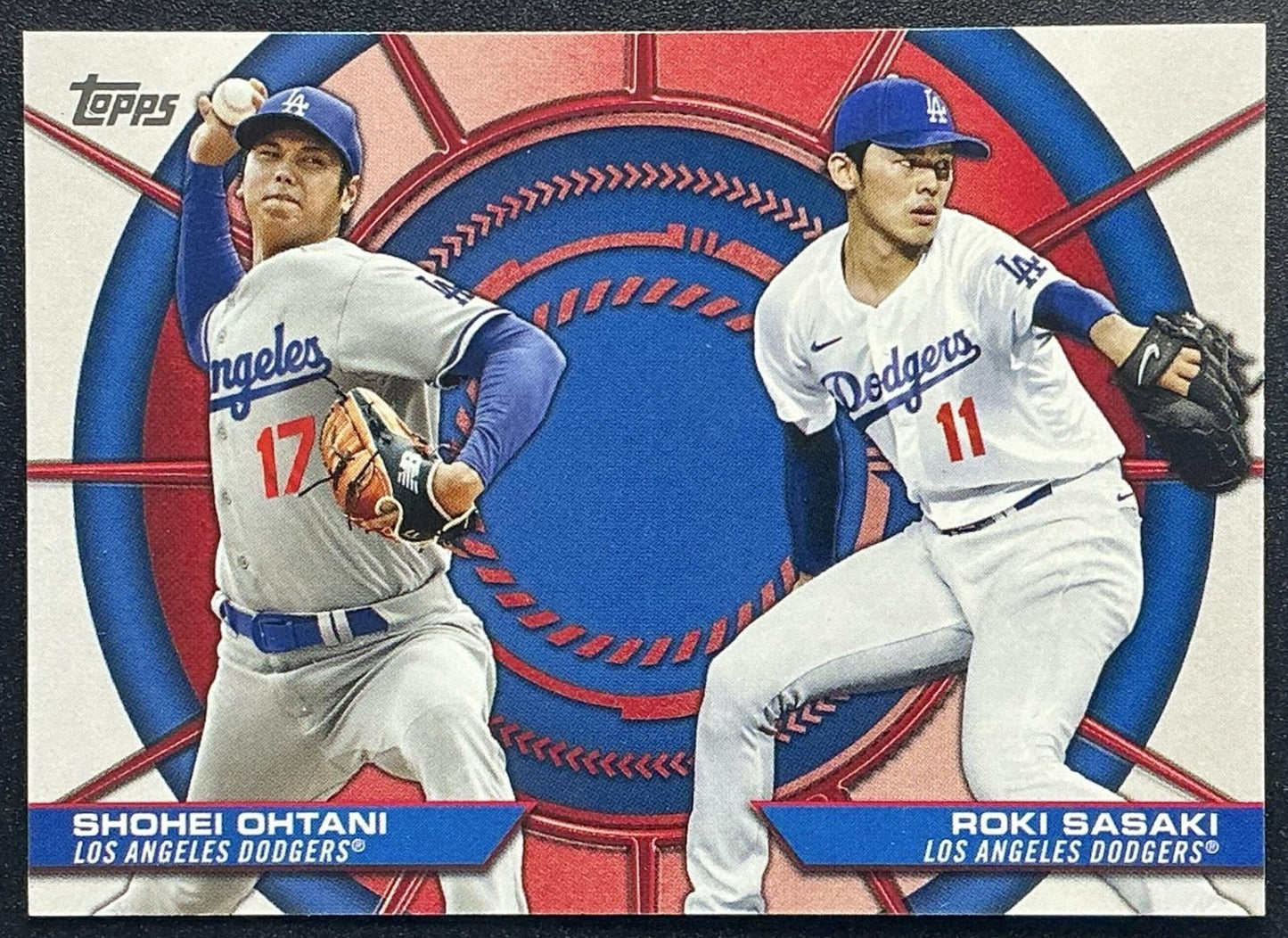 SHOHEI OHTANI ROKI SASAKI 2025 TOPPS #DD-15 DYNAMIC DUALS DODGERS