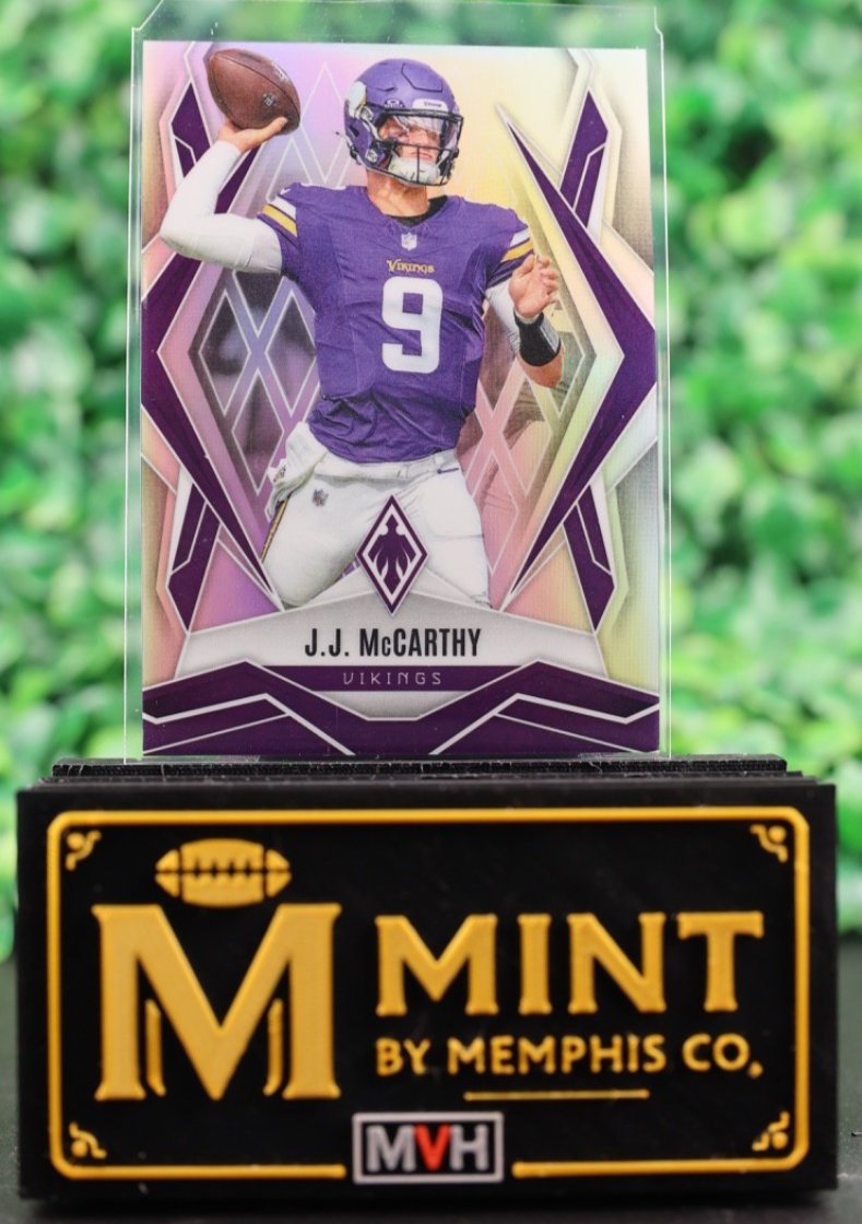 JJ MCCARTHY 2025 PANINI PHOENIX  #38 SILVER PRIZM MINNESOTA VIKINGS