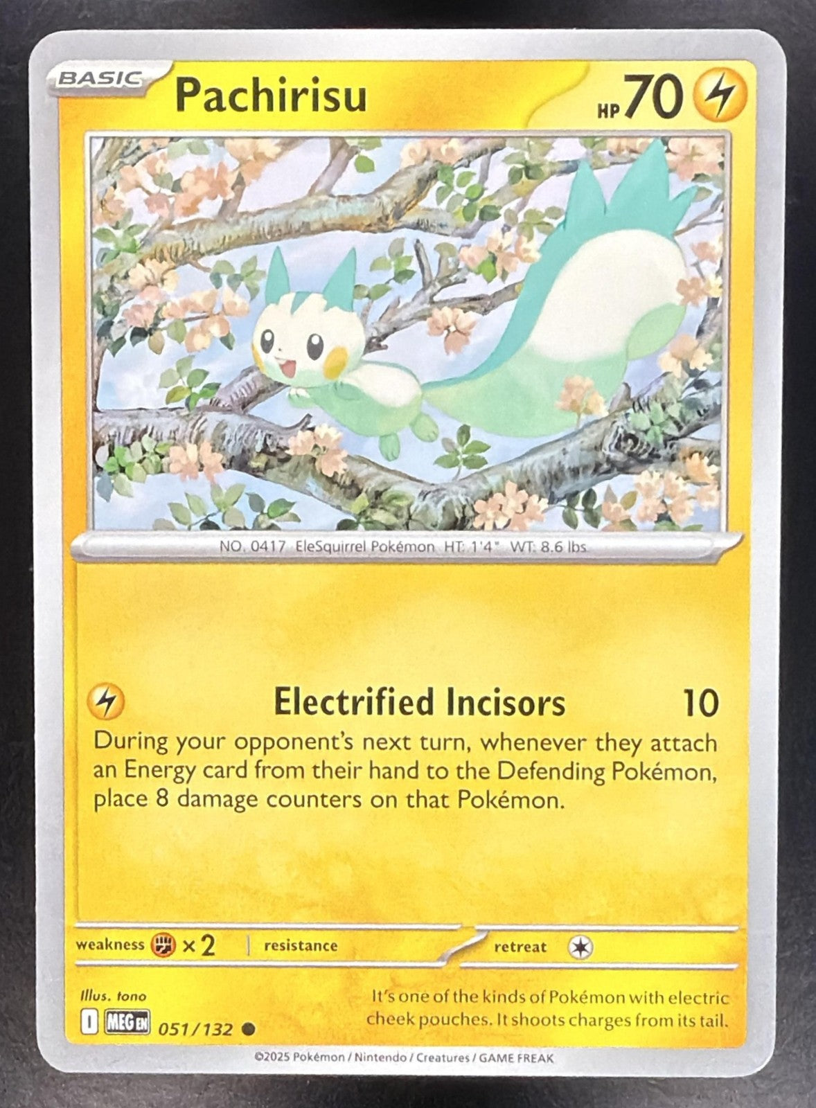 PACHIRISU 2025 POKEMON MEGA EVOLUTION #051/132 COMMON