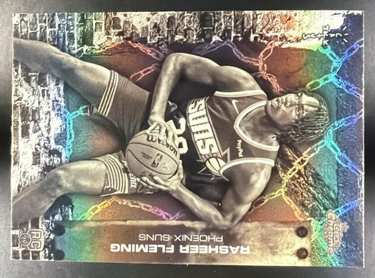 RASHEER FLEMING 2025-26 TOPPS CHROME X CACTUS JACK #91 REFRACTOR RC SUNS