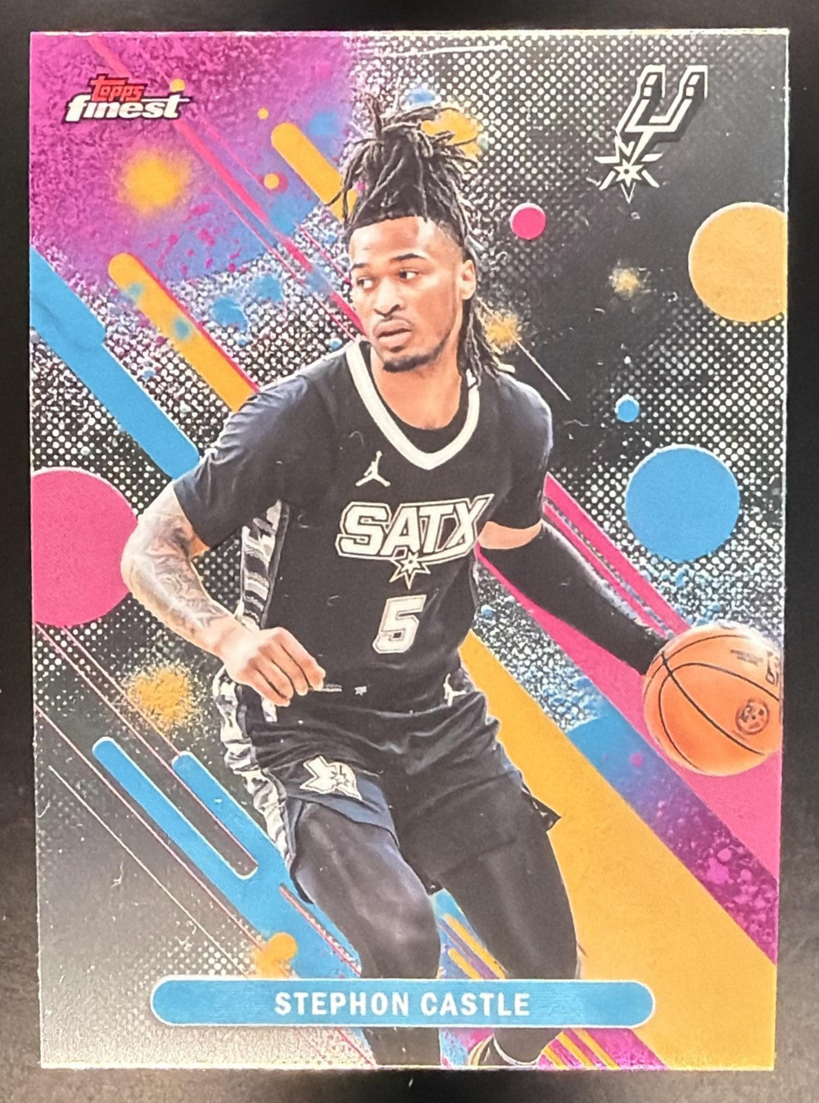 STEPHON CASTLE 2025-26 TOPPS FINEST #100 COMMON SPURS