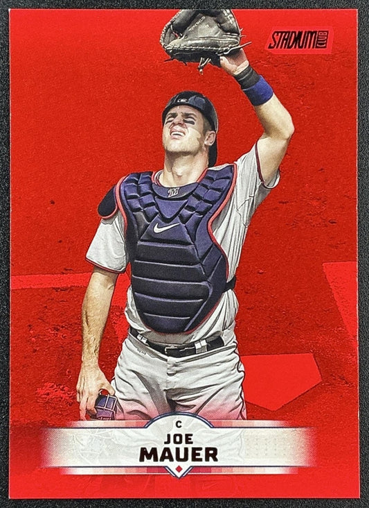 JOE MAUER 2025 TOPPS STADIUM CLUB #177 RED FOIL TWINS