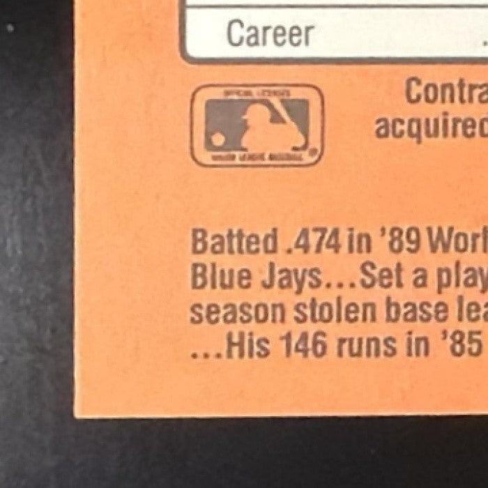 RICKEY HENDERSON 1990 DONRUSS #304 ATHLETICS