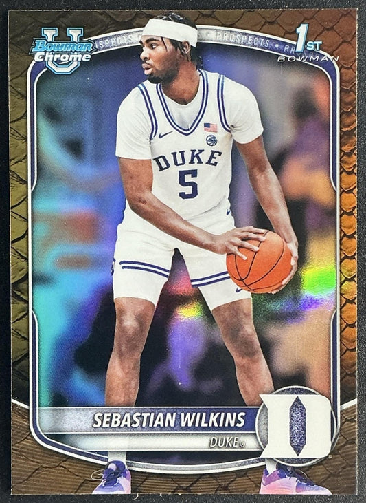 2025 Bowman Sebastian Wilkins #BCP-99 Chrome Reptilian Refractor 1st Prospect