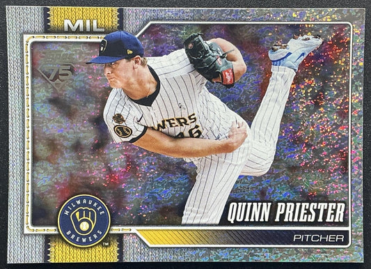 QUINN PRIESTER 2026 TOPPS SERIES 1 #186 SANDGLITTER BREWERS