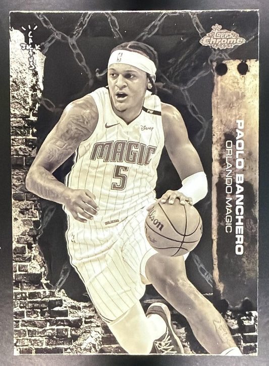 PAOLO BANCHERO 2025-26 TOPPS CHROME X CACTUS JACK #27 MAGIC