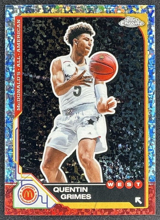 QUENTIN GRIMES 2025 TOPPS CHROME MCDONALD'S ALL-AMERICAN #90 MCFLURRY REFRACTOR