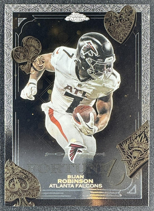 BIJAN ROBINSON 2025 TOPPS CHROME #F15-14 FORTUNE 15 FALCONS