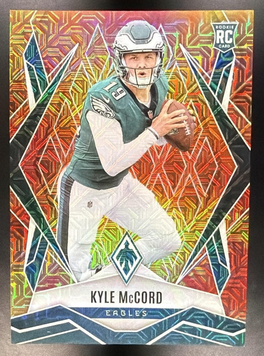 KYLE MCCORD 2025 PANINI PHOENIX #173 FIRE BURST PRIZM 23/350 RC EAGLES