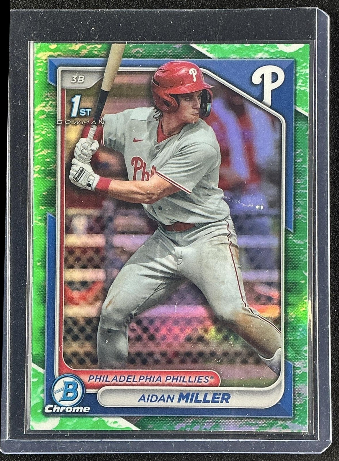 2024 Bowman Aidan Miller #BCP-27 Chrome Lunar Glow Refractor 1st Prospect