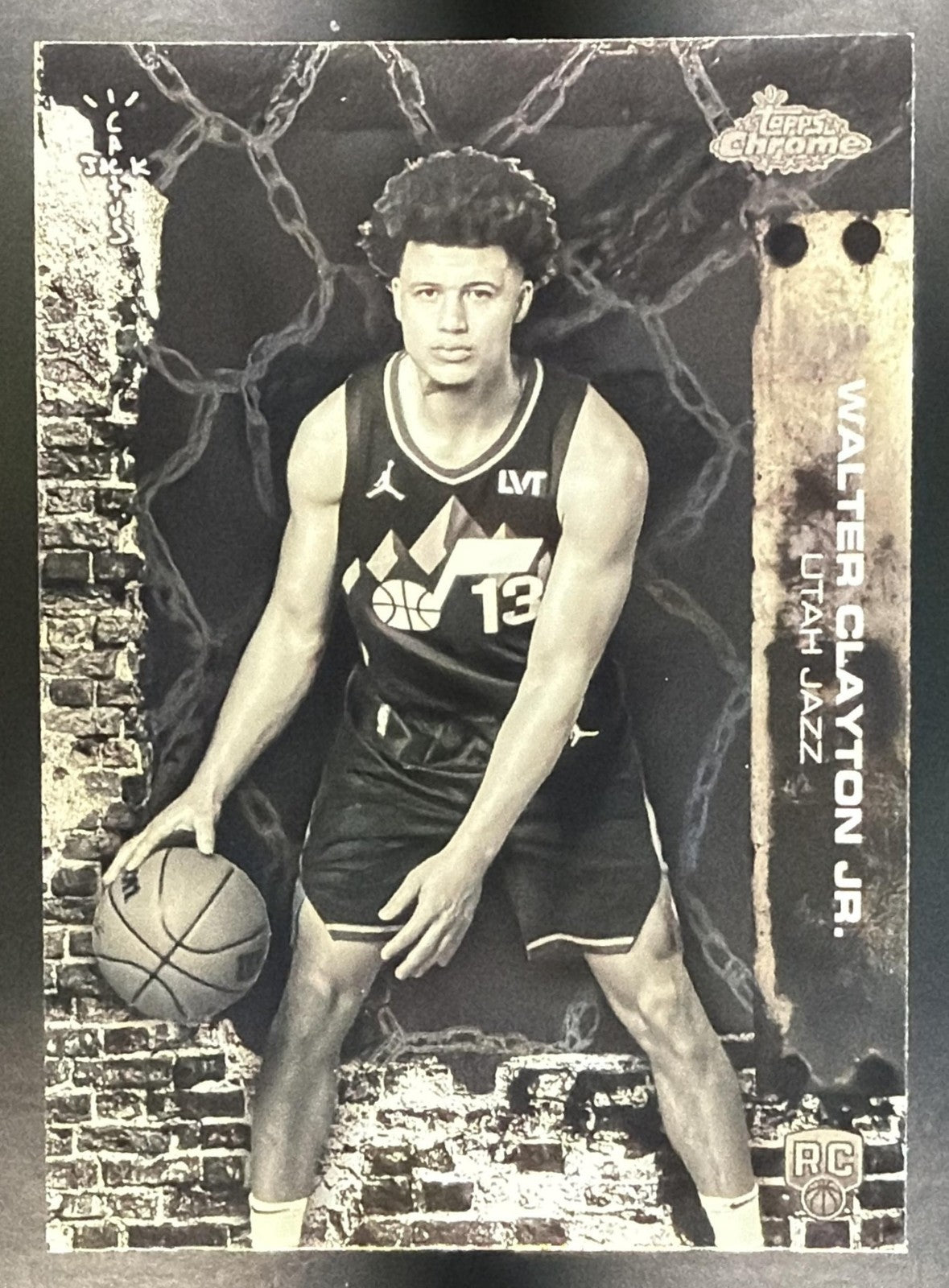 WALTER CLAYTON JR. 2025-26 TOPPS CHROME X CACTUS JACK #78 RC JAZZ