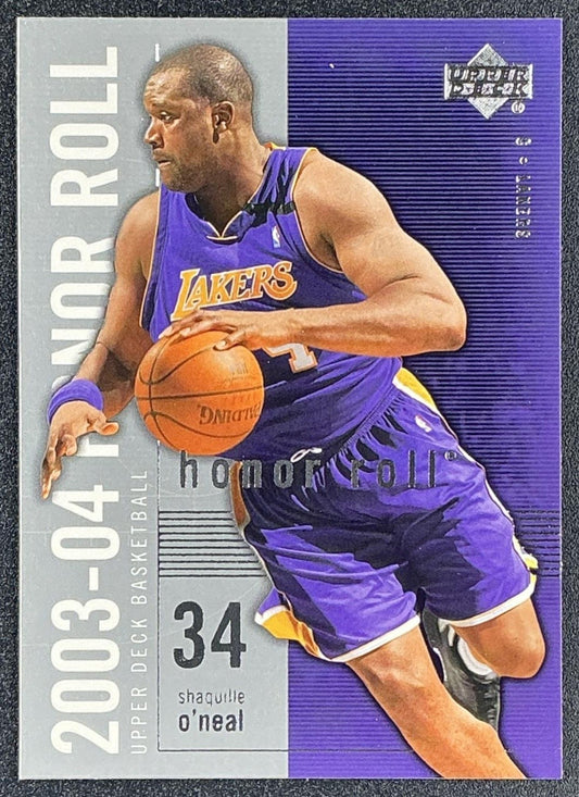 SHAQUILLE O'NEAL 2003-04 UPPER DECK HONOR ROLL #38 LAKERS