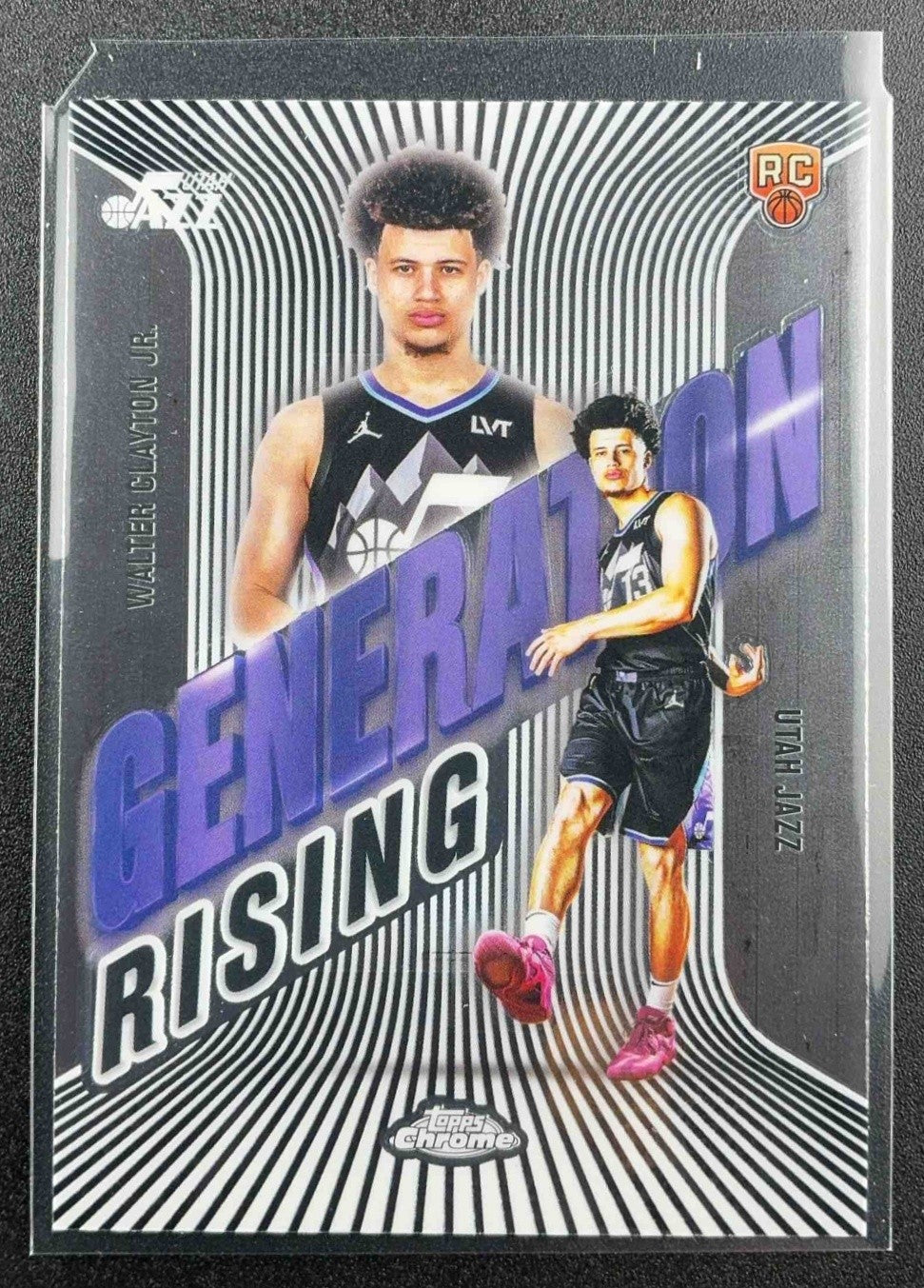 WALTER CLAYTON JR. 2025-26 TOPPS CHROME #GR-18 GENERATION RISING RC JAZZ