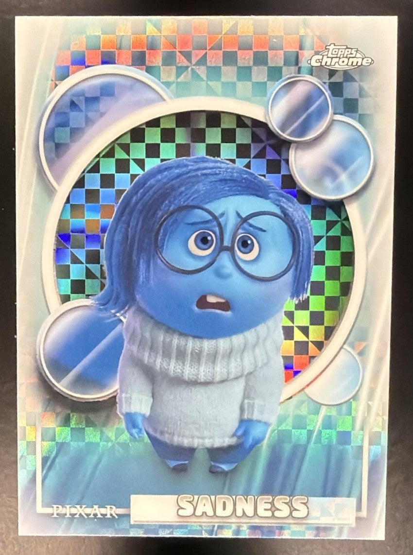 SADNESS 2026 TOPPS CHROME DISNEY #172 X-FRACTOR INSIDE OUT