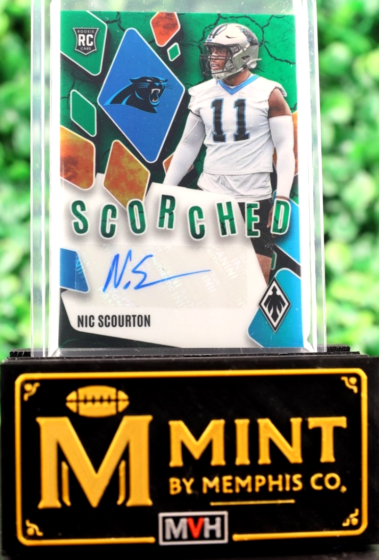NIC SCOURTON 2025 PHOENIX SCORCHED GREEN AUTO RC FOTL SSP /25 PANTHERS