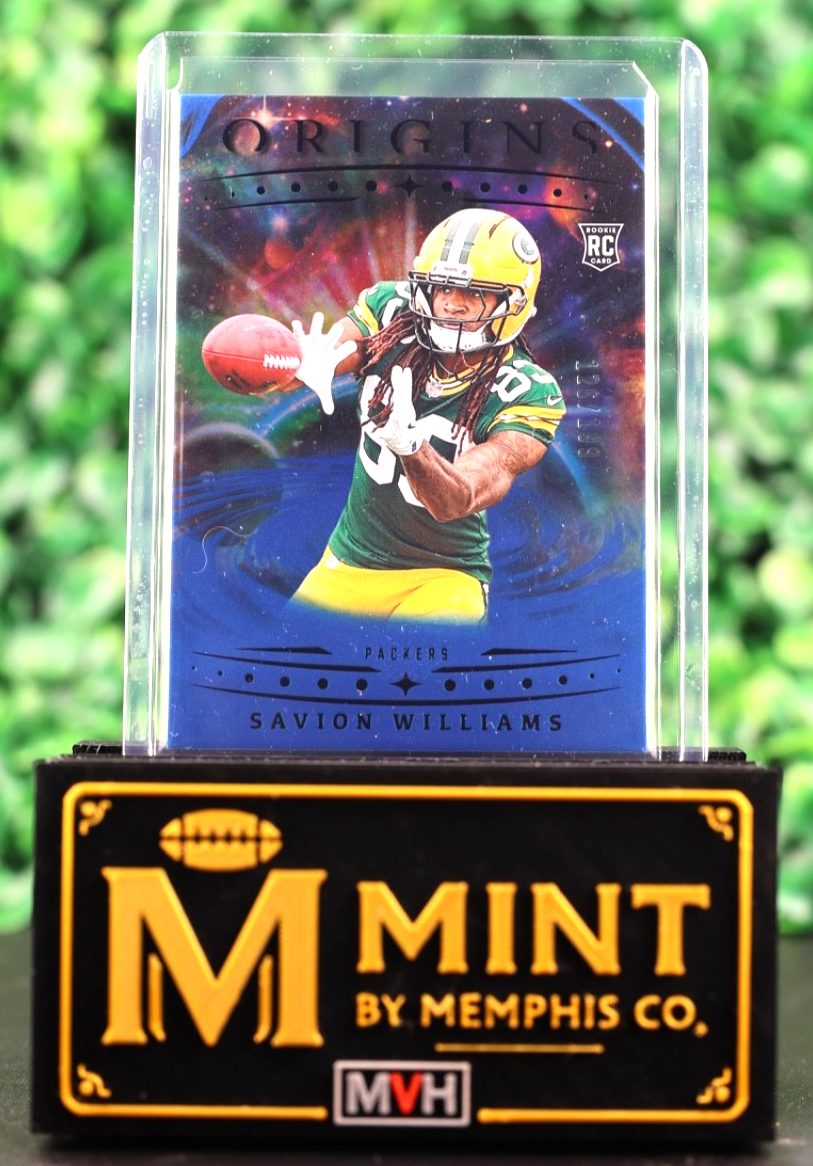 SAVION WILLIAMS 2025 Panini Origins RC Rookie #129 Blue /199 Packers