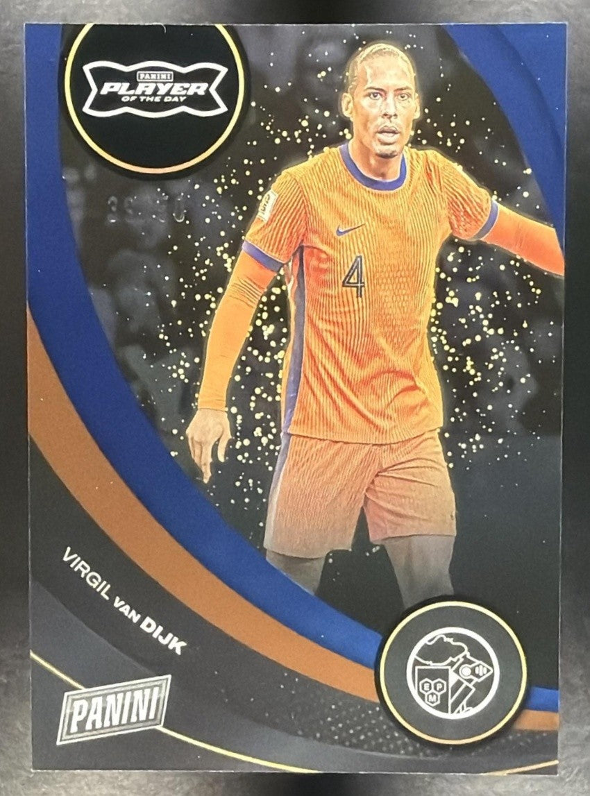 VIRGIL VAN DIJK 2026 PANINI PLAYER OF THE DAY #48 BLUE /50 NETHERLANDS