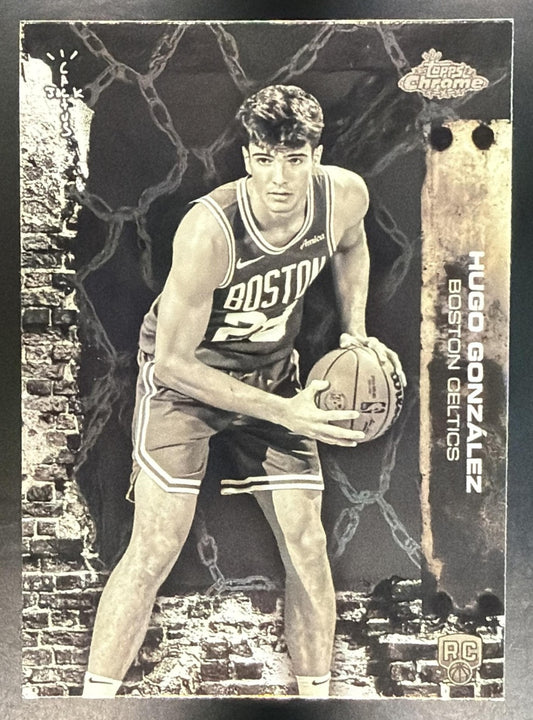 HUGO GONZALEZ 2025-26 TOPPS CHROME X CACTUS JACK #88 RC CELTICS