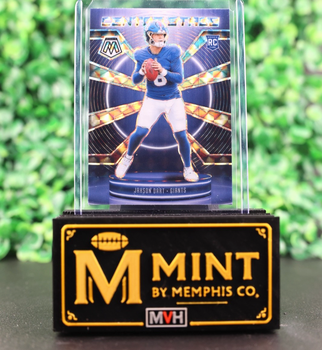 JAXSON DART 2025 PANINI MOSAIC #7 CENTER STAGE SILVER MOSAIC PRIZM - GIANTS