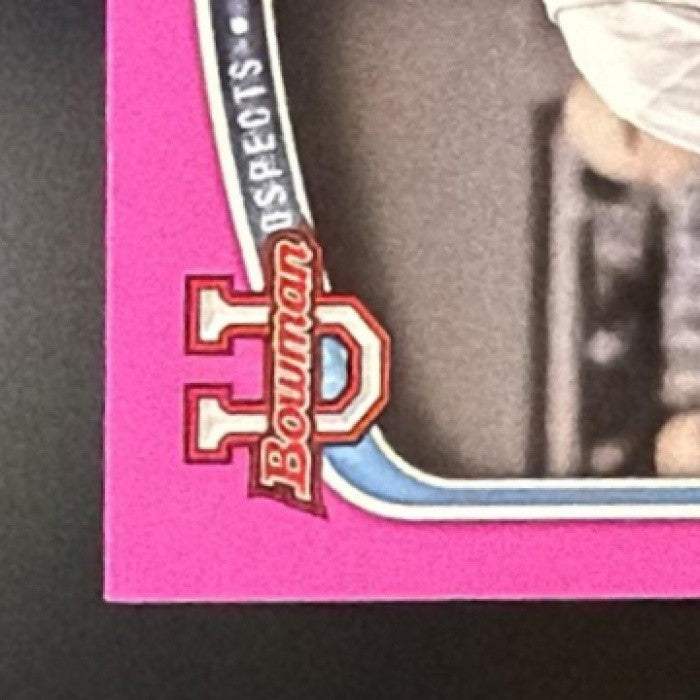 DEREK DIXON 2025-26 BOWMAN #BPP-37 PINK BORDER 68/175 1ST PROSPECT TAR HEELS