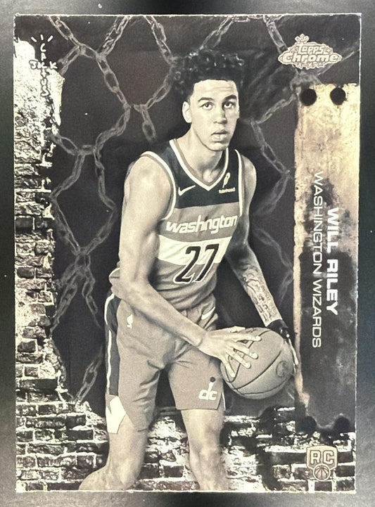 WILL RILEY 2025-26 TOPPS CHROME X CACTUS JACK #81 RC WIZARDS