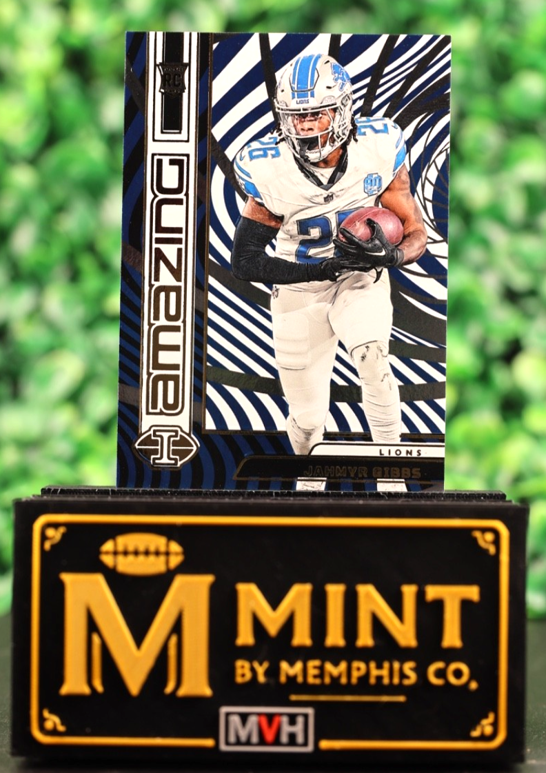 JAHMYR GIBBS 2023 PANINI ILLUSIONS - AMAZING #20 (RC) LIONS