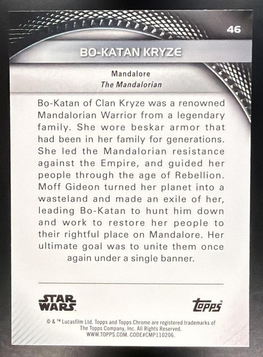 BO-KATAN KRYZE 2025 TOPPS STAR WARS HYPERSPACE #46