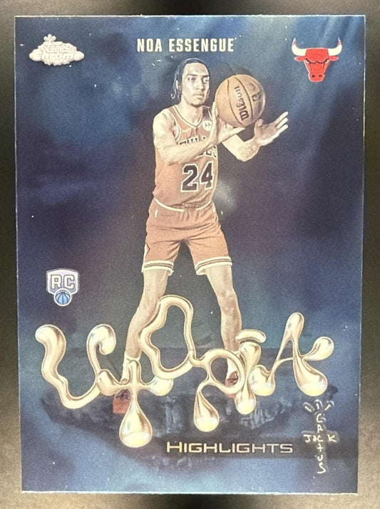 2025 Topps Chrome x Cactus Jack Noa Essengue #UH-32 Utopia Highlights RC