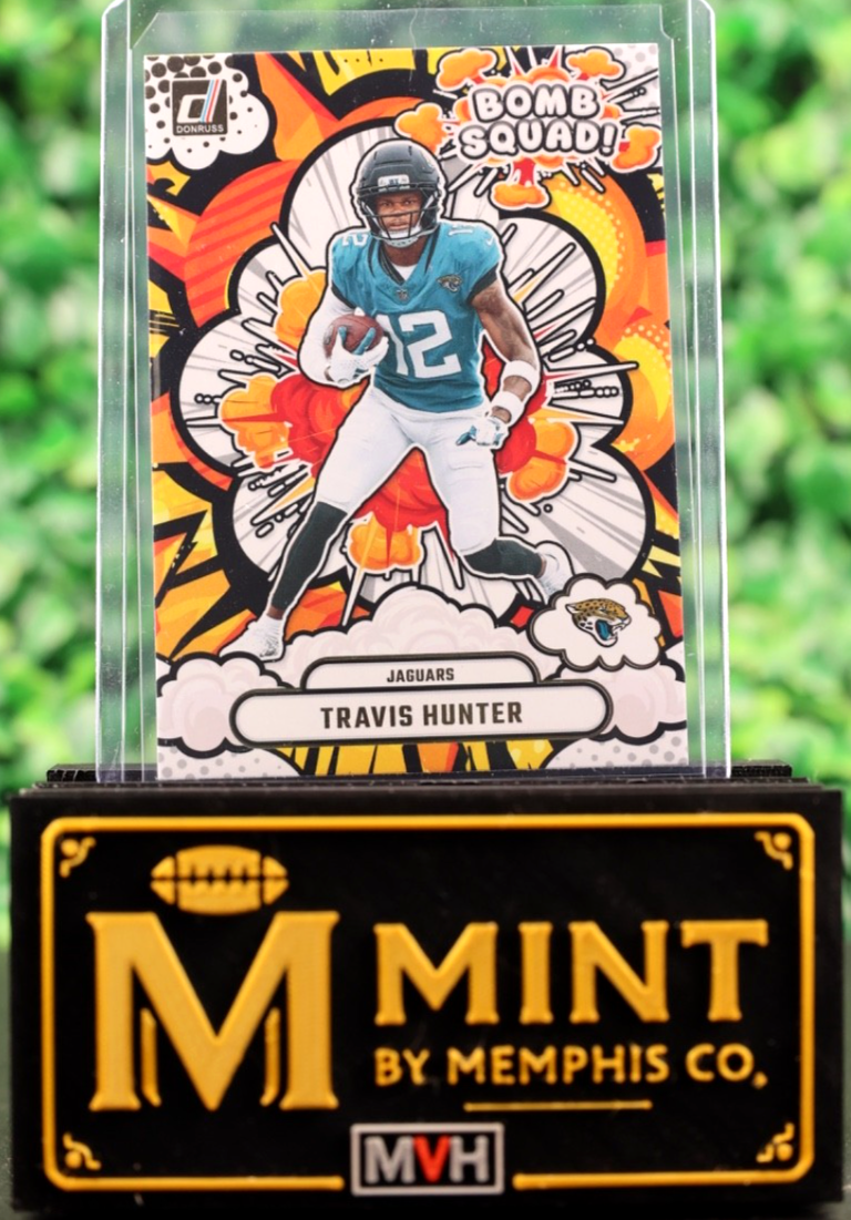 TRAVIS HUNTER 2025 PANINI DONRUSS BOMB SQUAD #BS-THR RC ROOKIE JAGUARS