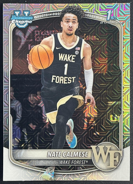 2025 Bowman Nate Calmese #BCP-92 Chrome Mojo Refractor 1st Prospect