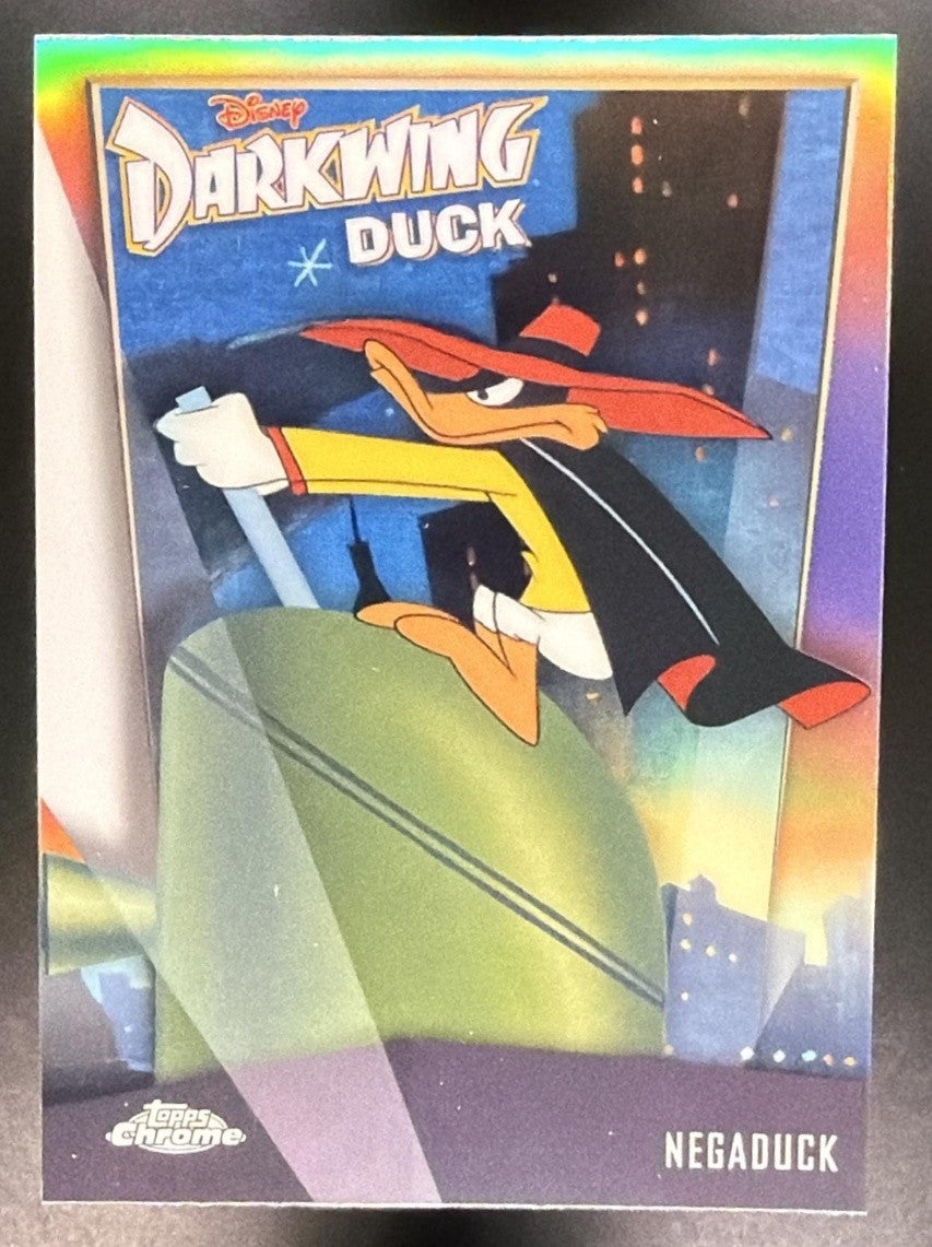 NEGADUCK 2026 TOPPS CHROME DISNEY #DD-10 DARKWING DUCK 35TH ANNIVERSARY