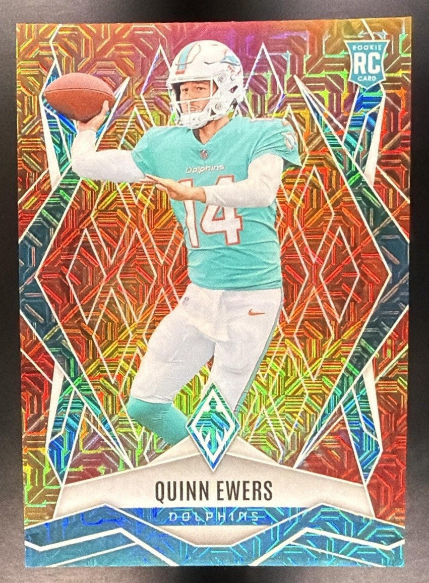 QUINN EWERS 2025 PANINI PHOENIX #159 FIRE BURST PRIZM 261/350 RC DOLPHINS
