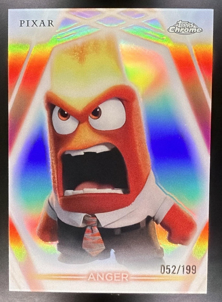 2026 Topps Disney Neon Anger #CNE-165 Chrome Neon-Etch Refractor /199