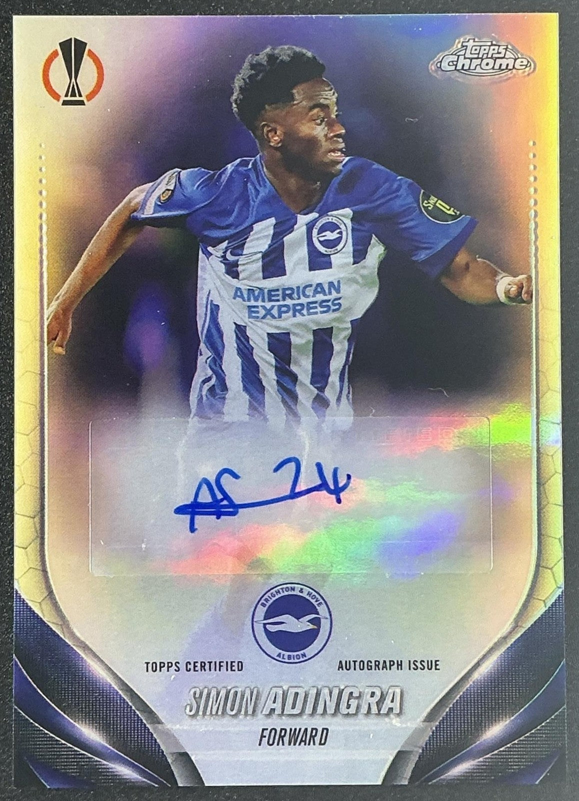 2023 Topps Chrome UEFA Club Competitions Simon Adingra #CA-SA Auto