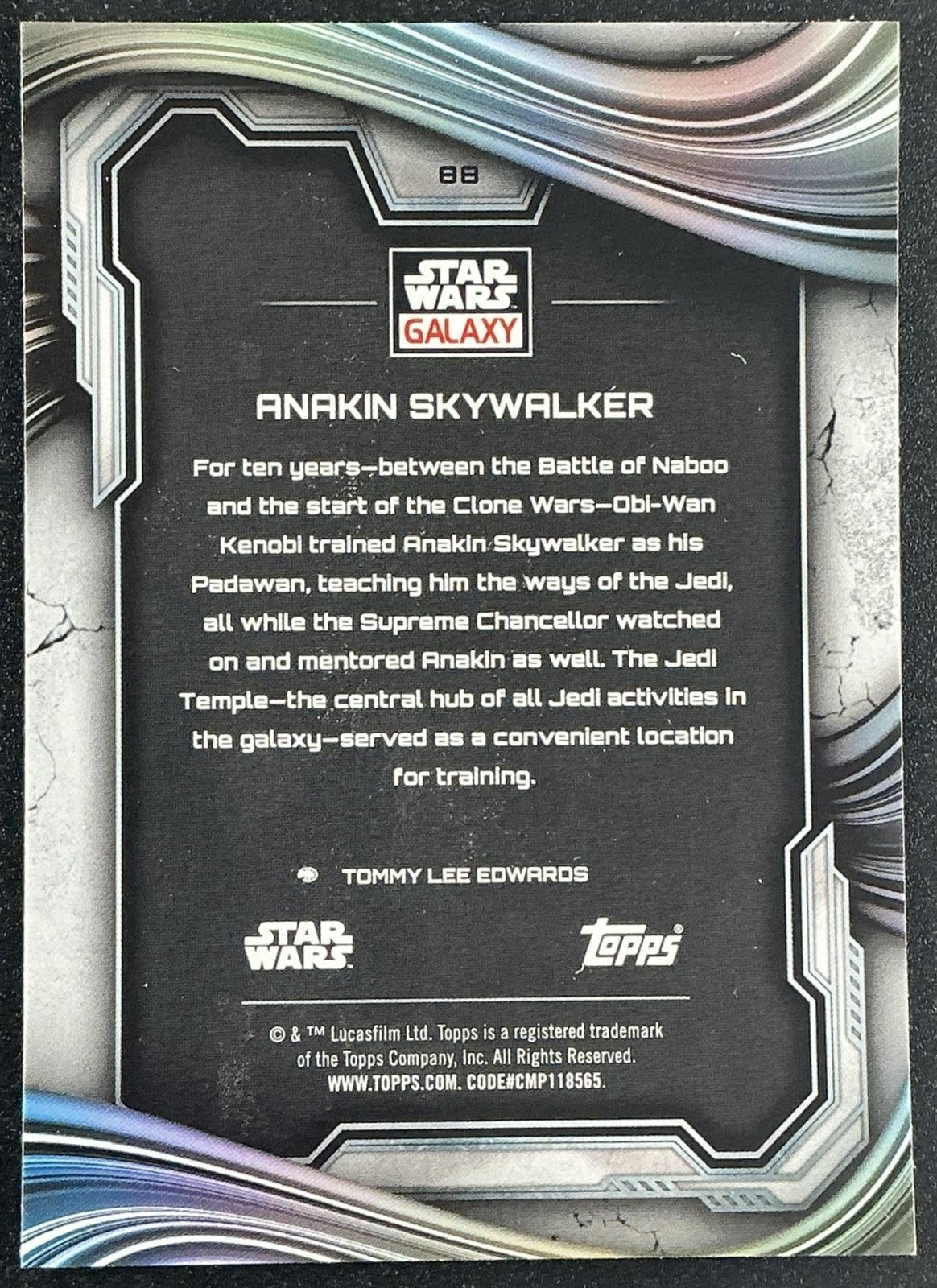 ANAKIN SKYWALKER 2025 TOPPS CHROME STAR WARS GALAXY #88