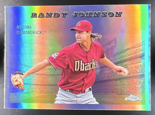 2025 Topps Chrome Platinum Anniversary Randy Johnson #55RS-14 1955 Rails & Sails