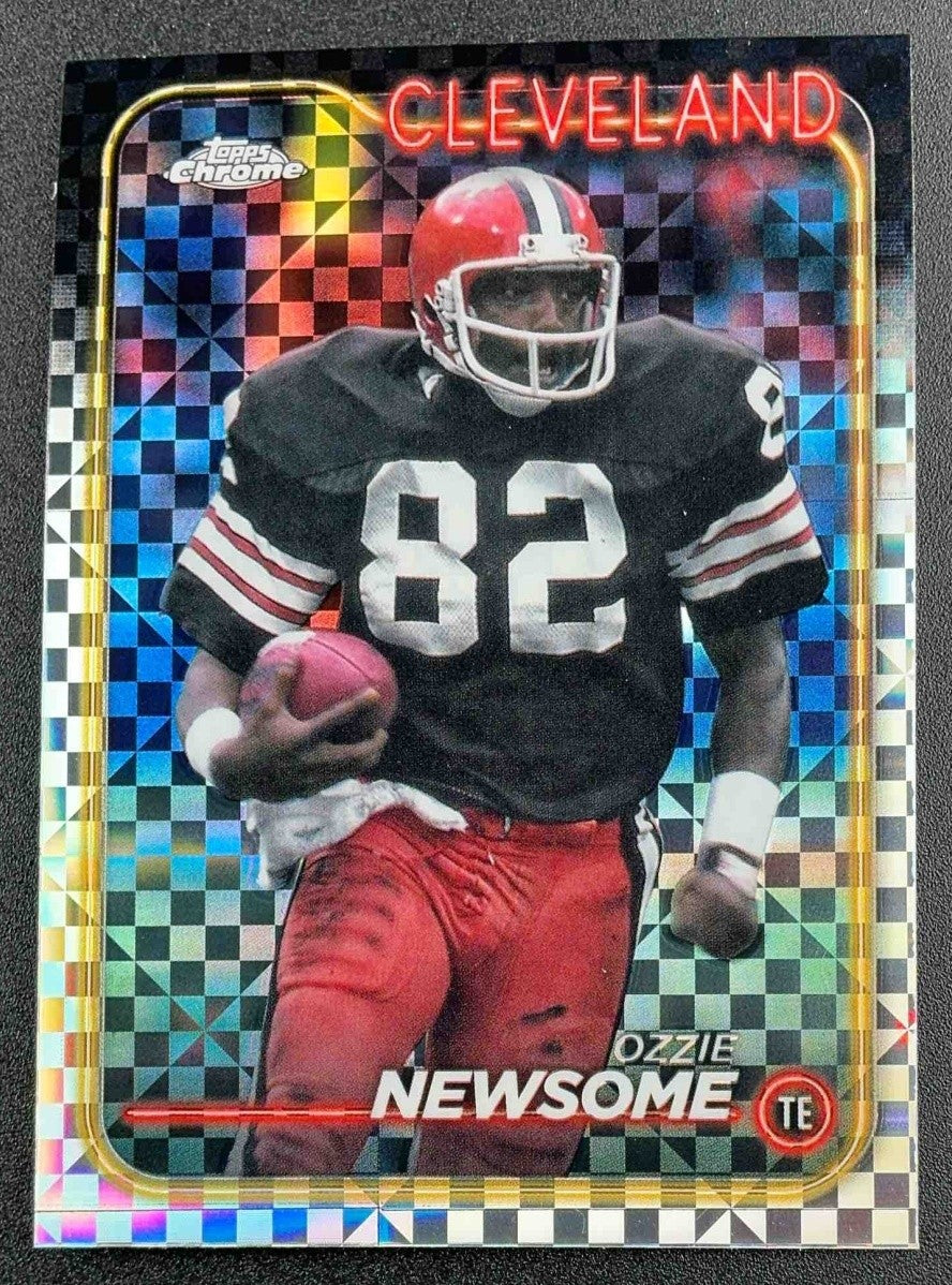 OZZIE NEWSOME 2024 TOPPS CHROME #31 X-FRACTOR BROWNS