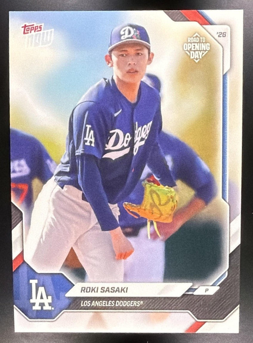 ROKI SASAKI 2026 TOPPS NOW ROAD TO OPENING DAY #OD-274 DODGERS