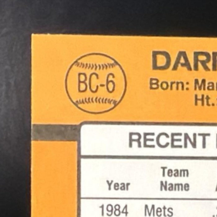 DARRYL STRAWBERRY 1989 DONRUSS #BC-6B BONUS MVPS METS