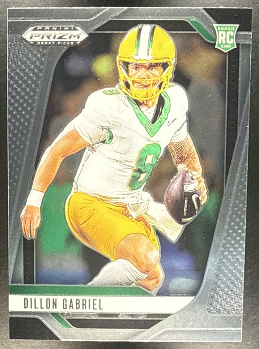 DILLON GABRIEL 2025 PANINI PRIZM DRAFT PICKS #97 RC DUCKS