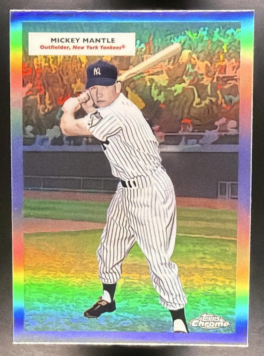 2025 Topps Chrome Platinum Roger Maris Mickey Mantle #55DH-10 Double Headers