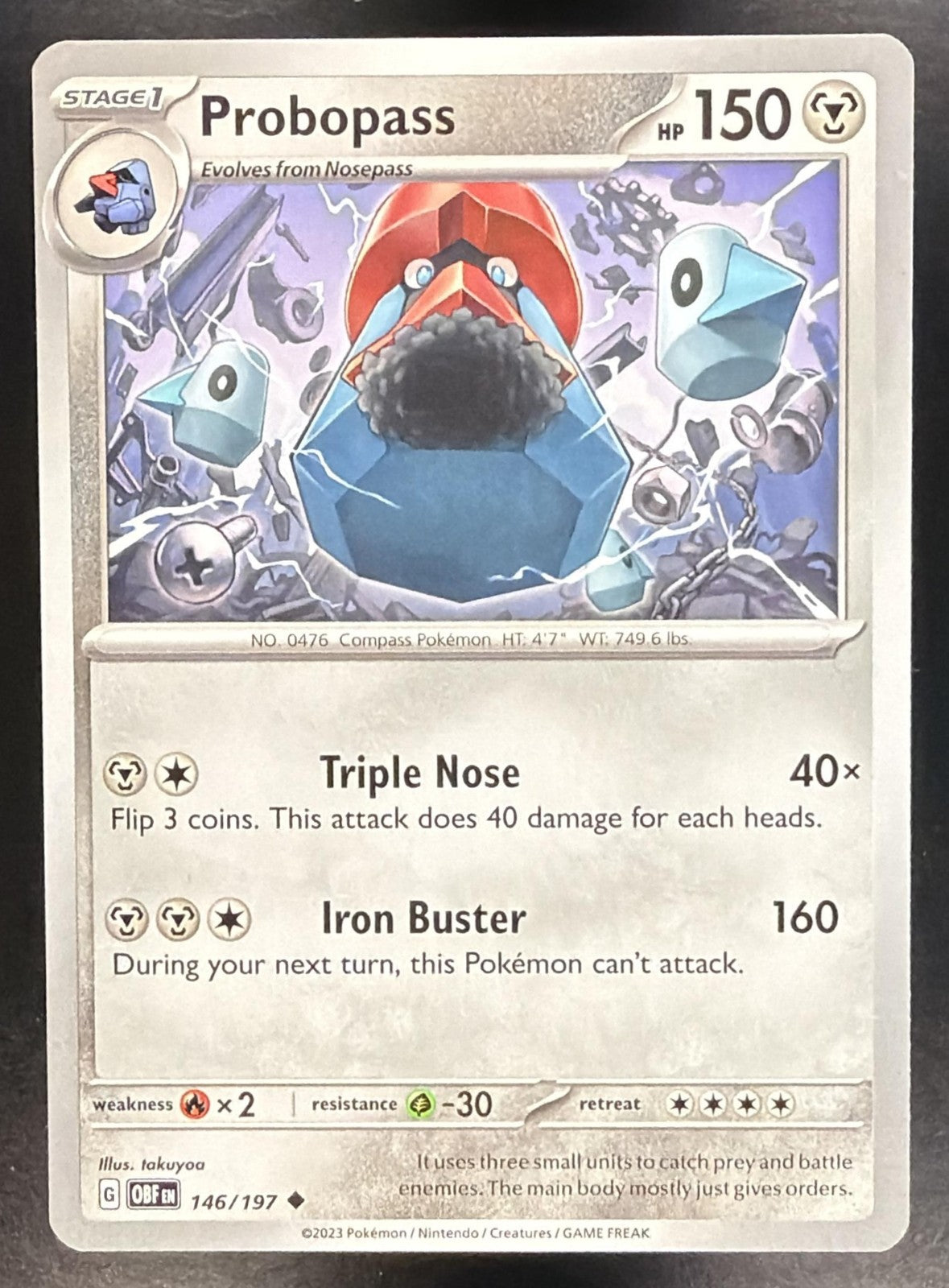 PROBOPASS 2023 POKEMON SV OBSIDIAN FLAMES - OBF EN #146/197