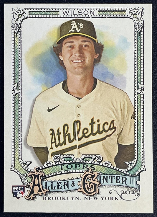 JACOB WILSON 2025 TOPPS ALLEN & GINTER #105 RC ATHLETICS